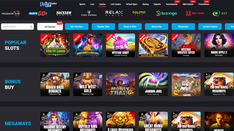 mystake-casino online oldal előnézete