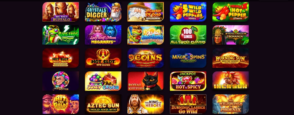 Gamma di giochi del casinò online Goldenpark