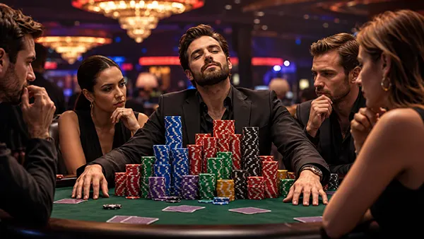 Poker chip advantage